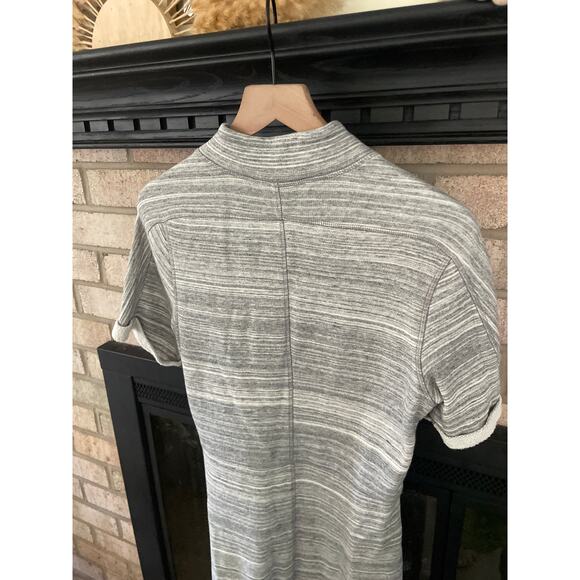 Tommy Bahama Calvert Grey French Terry Dress Womens Medium Short Sleeve Mini - Picture 8 of 8